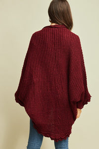 The Dark Ruby Cocoon Cardigan