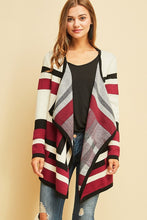 Load image into Gallery viewer, The Garnet Front Drape Cardigan