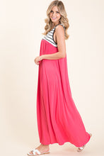 Load image into Gallery viewer, Hot Pink Maxi Block Dress