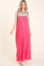 Load image into Gallery viewer, Hot Pink Maxi Block Dress