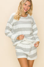 Load image into Gallery viewer, V-neck Sweatshirt and Short Set
