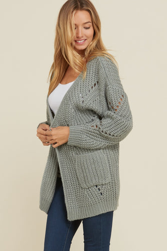 The Green Jade Crochet Cardigan