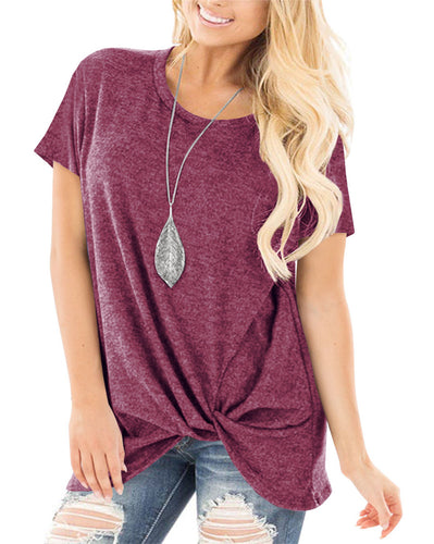 Front Knot Basic Tee