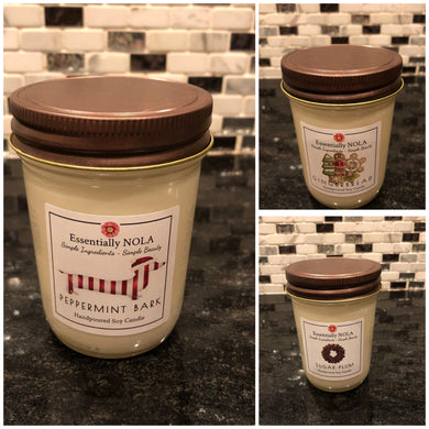 Holiday Hand poured soy candles