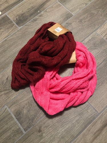 C.C. Cable Knit Infinity Scarf