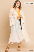Load image into Gallery viewer, The Mother of Pearl Crochet Lace Duster