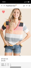 Load image into Gallery viewer, The Coral Striped Top