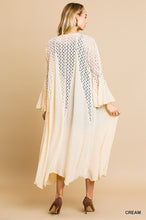 Load image into Gallery viewer, The Mother of Pearl Crochet Lace Duster