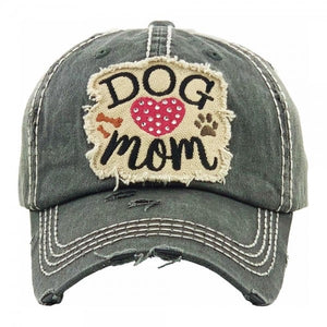 'Dog Mom" Baseball Cap