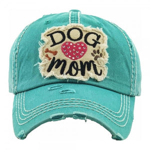 'Dog Mom" Baseball Cap