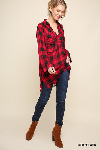 The Ruby Plaid Tunic
