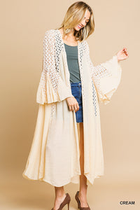 The Mother of Pearl Crochet Lace Duster