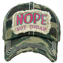 Load image into Gallery viewer, &quot;Nope Not Today&quot; Baseball Cap