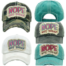 Load image into Gallery viewer, &quot;Nope Not Today&quot; Baseball Cap