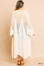 Load image into Gallery viewer, The Mother of Pearl Crochet Lace Duster