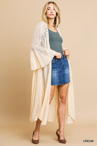 The Mother of Pearl Crochet Lace Duster