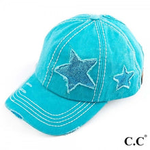 Load image into Gallery viewer, Glittery Star Vintage Baseball Pony Cap