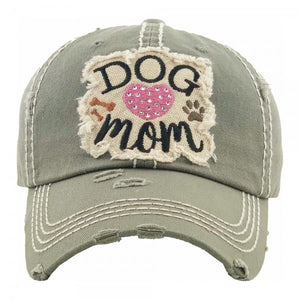 'Dog Mom" Baseball Cap