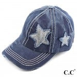 Load image into Gallery viewer, Glittery Star Vintage Baseball Pony Cap